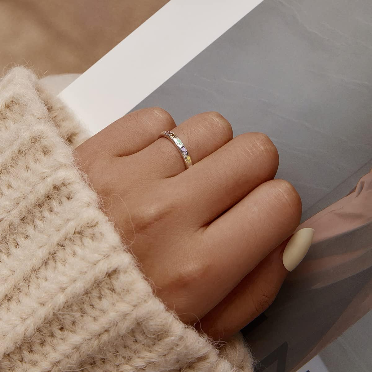 Sterling Silver Ring with Paw Design